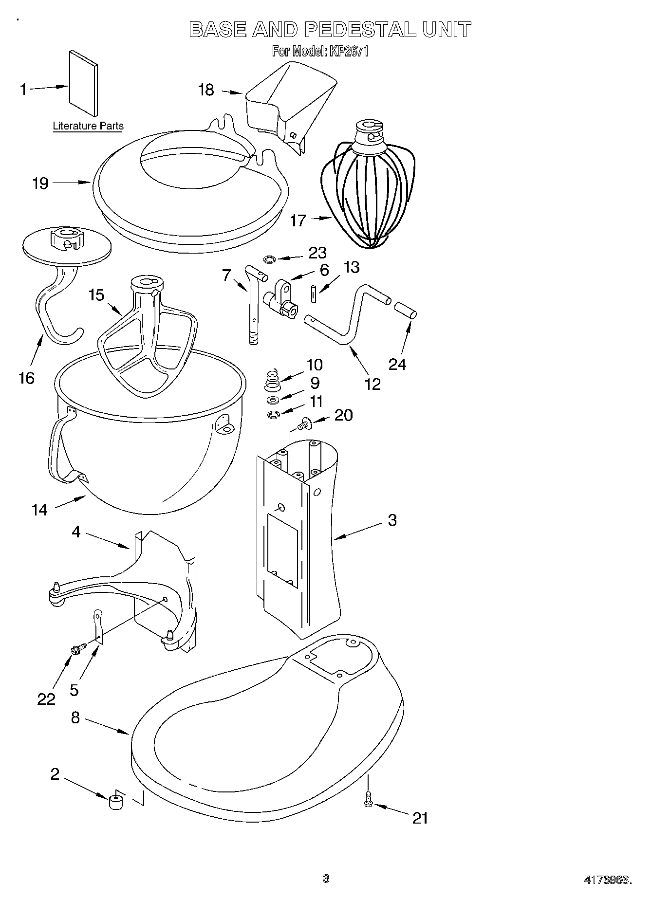 03 - BASE & PEDESTAL UNIT, LITERATURE