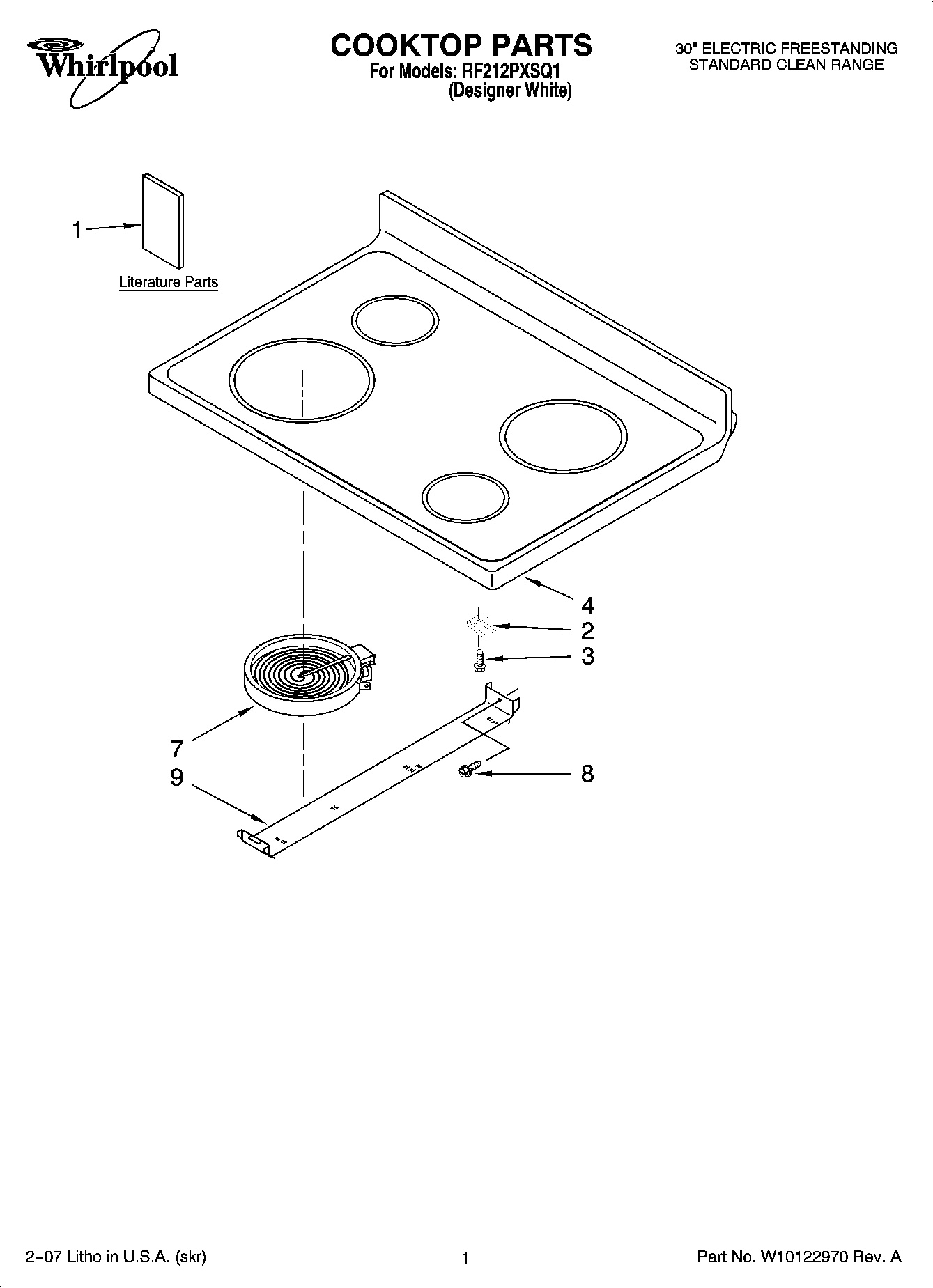 01 - COOKTOP PARTS