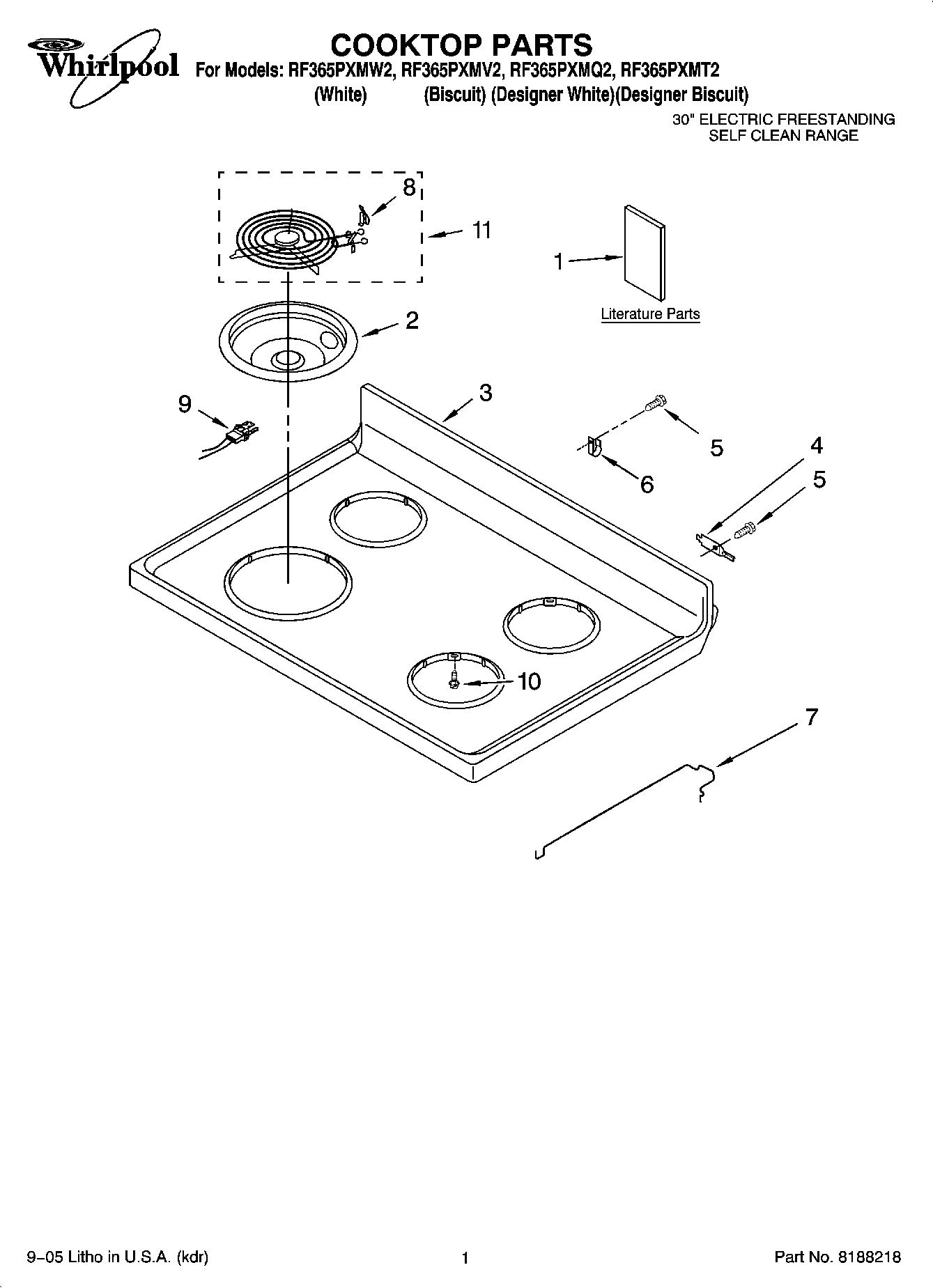 01 - COOKTOP PARTS