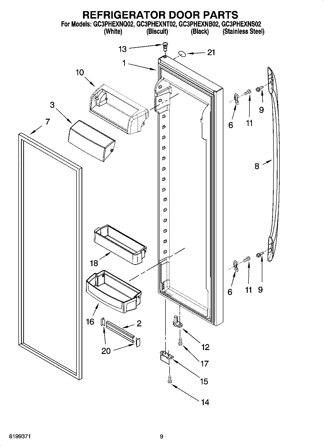 06 - REFRIGERATOR DOOR PARTS