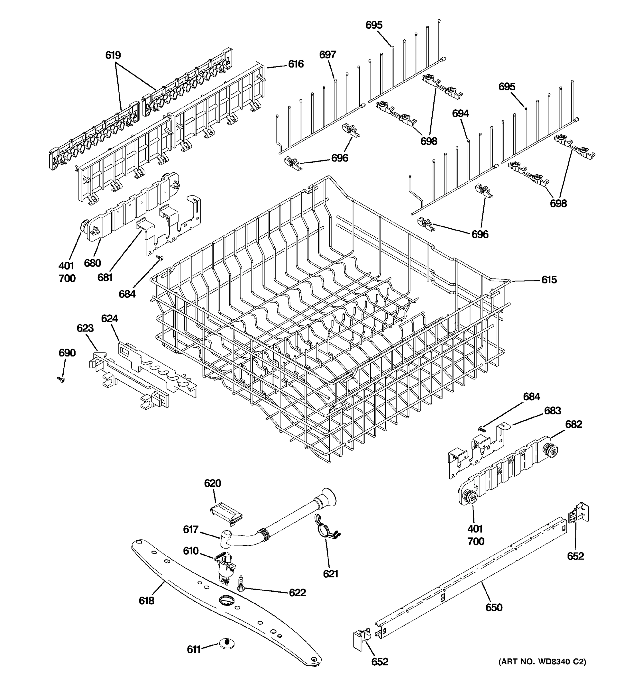 UPPER RACK ASSEMBLY