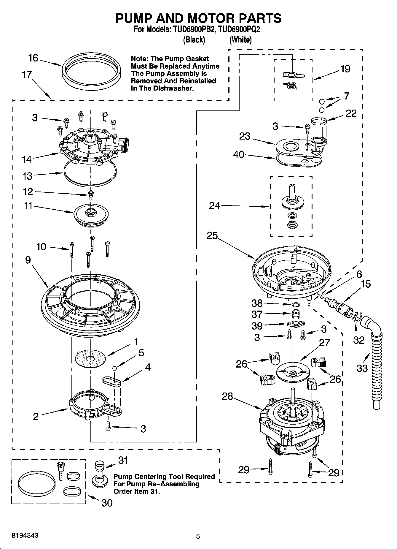 04 - PUMP AND MOTOR PARTS