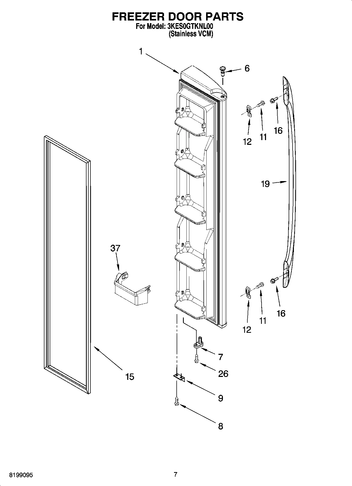 05 - FREEZER DOOR PARTS