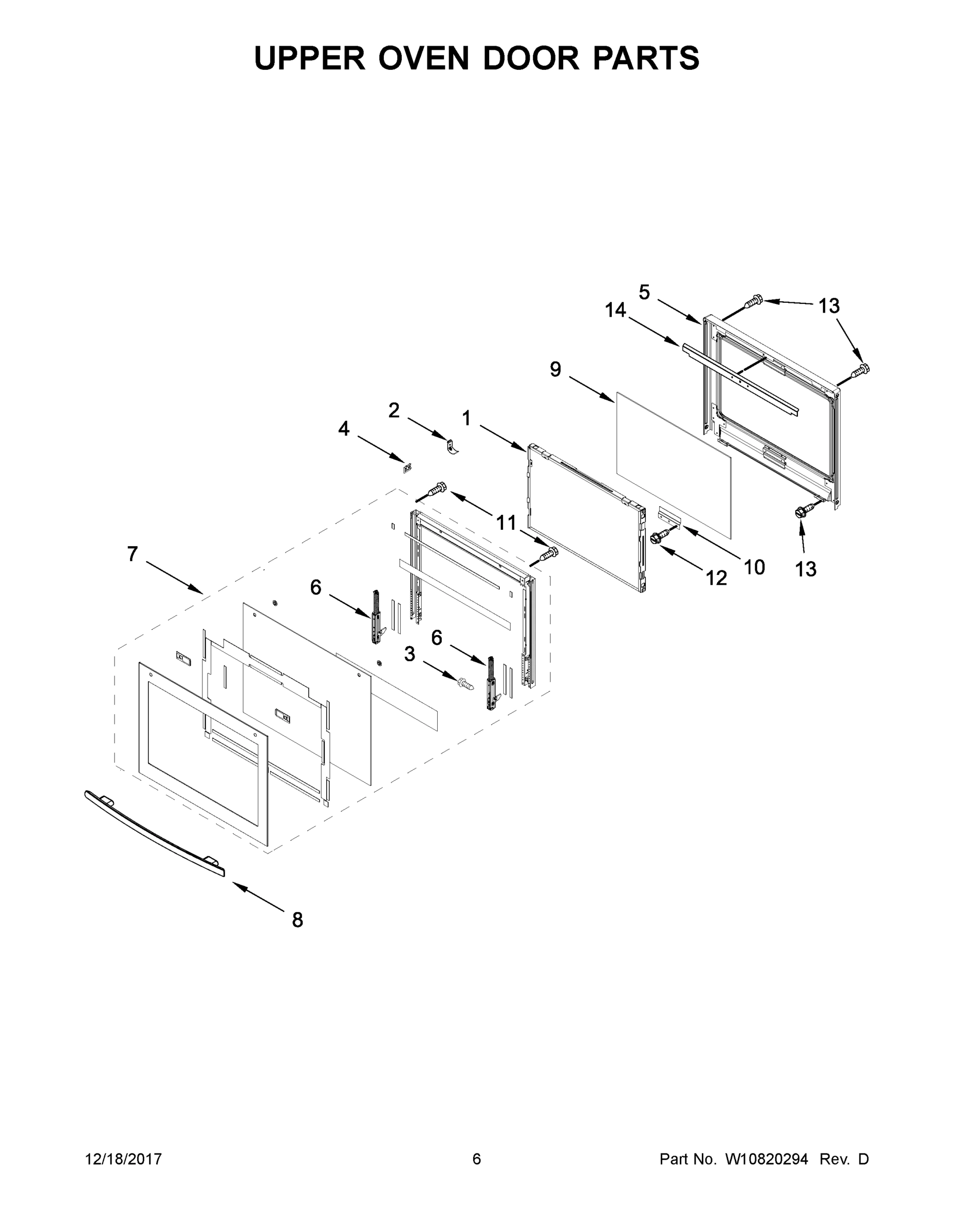 04 - UPPER OVEN DOOR PARTS