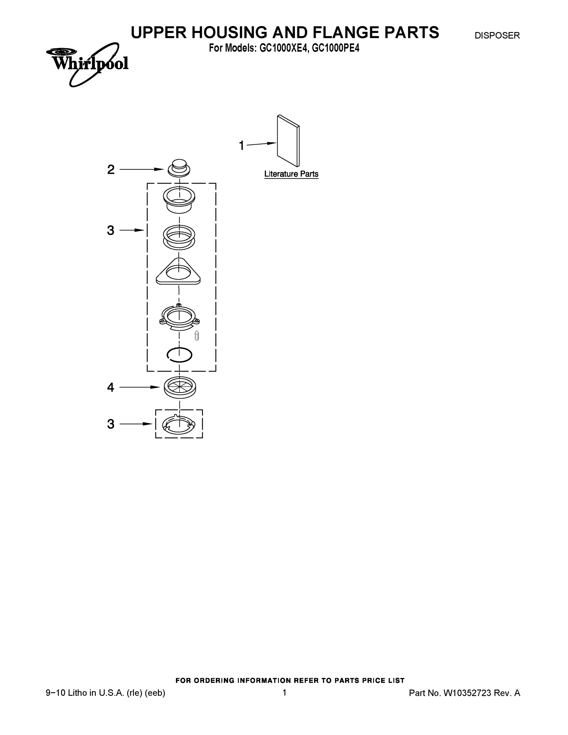 01 - UPPER HOUSING AND FLANGE PARTS