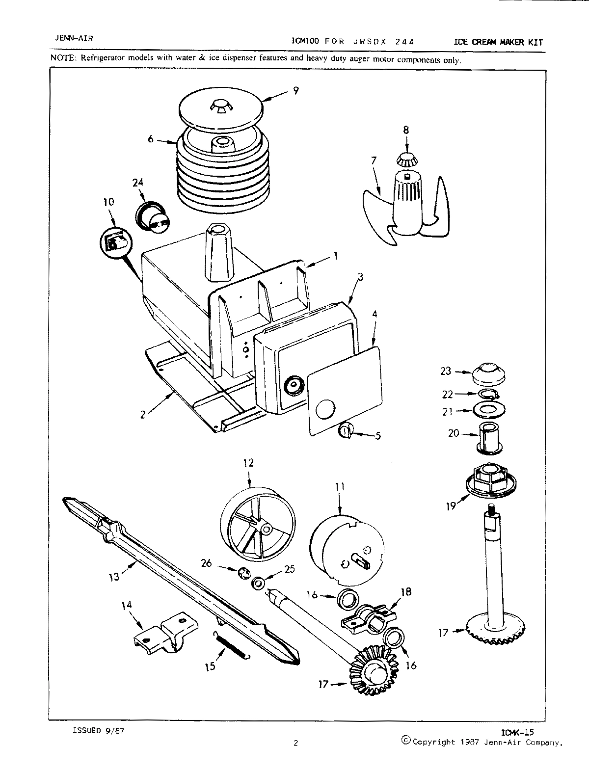 05 - ICE CREAM MAKER KIT (ICM100)