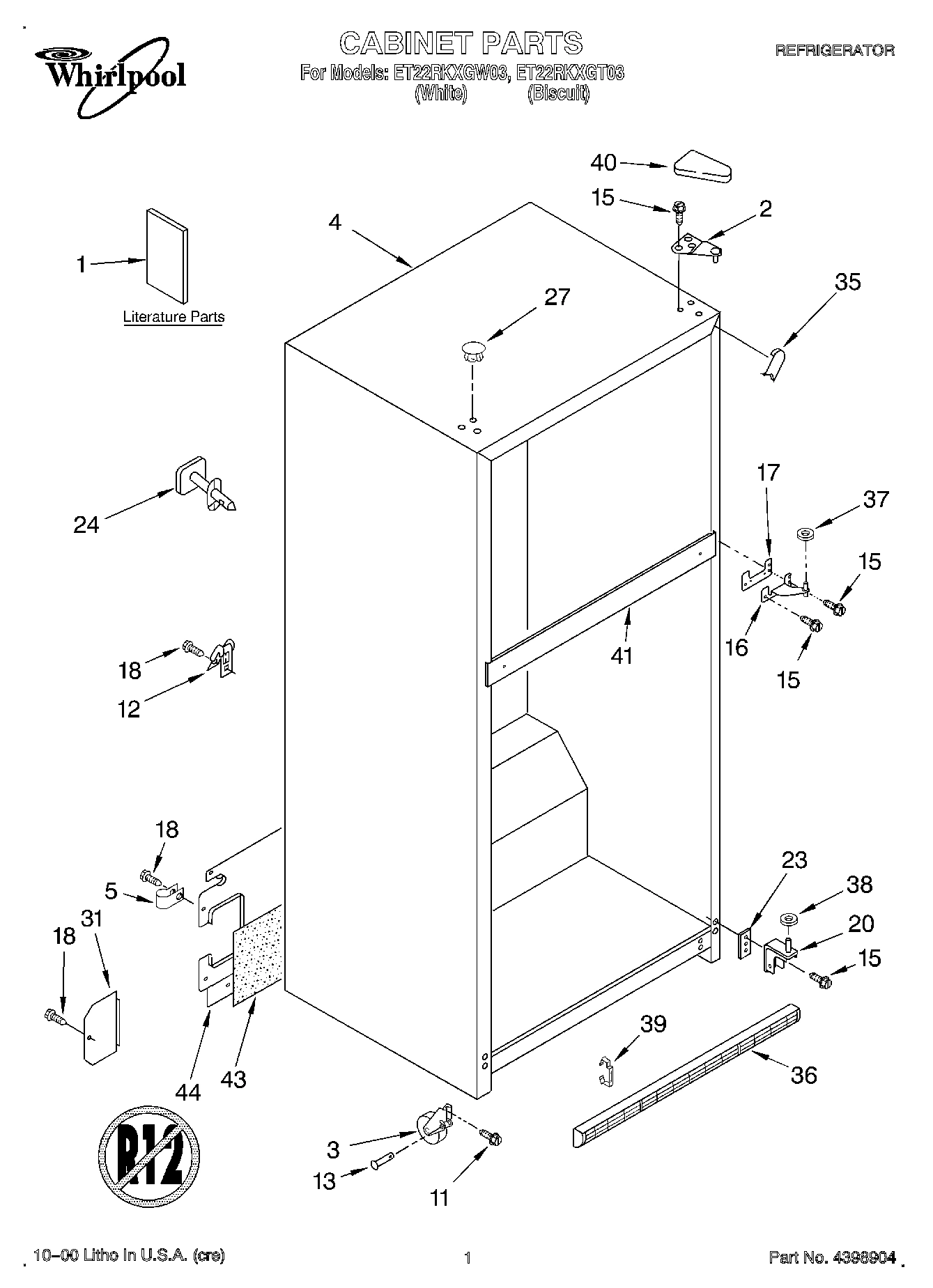 01 - CABINET, LITERATURE