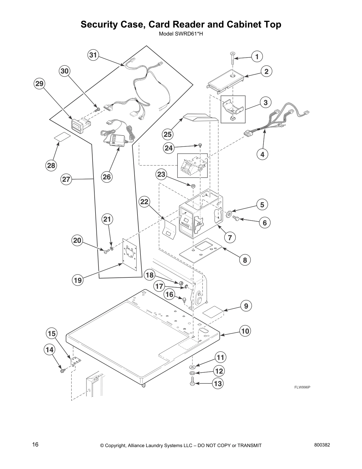 Security Case, Card Reader and Cabinet Top