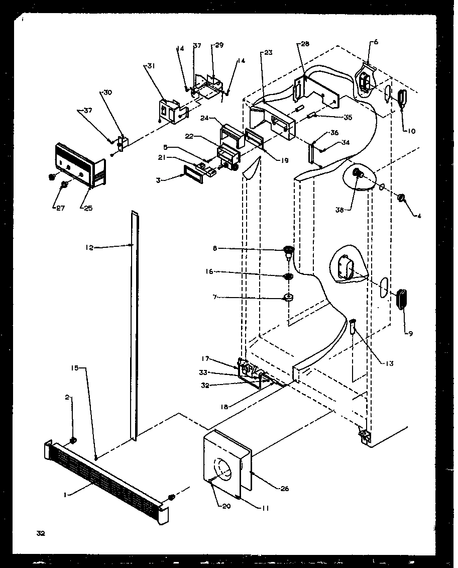 17 - REF/FZ CONTROLS AND CABINET PARTS