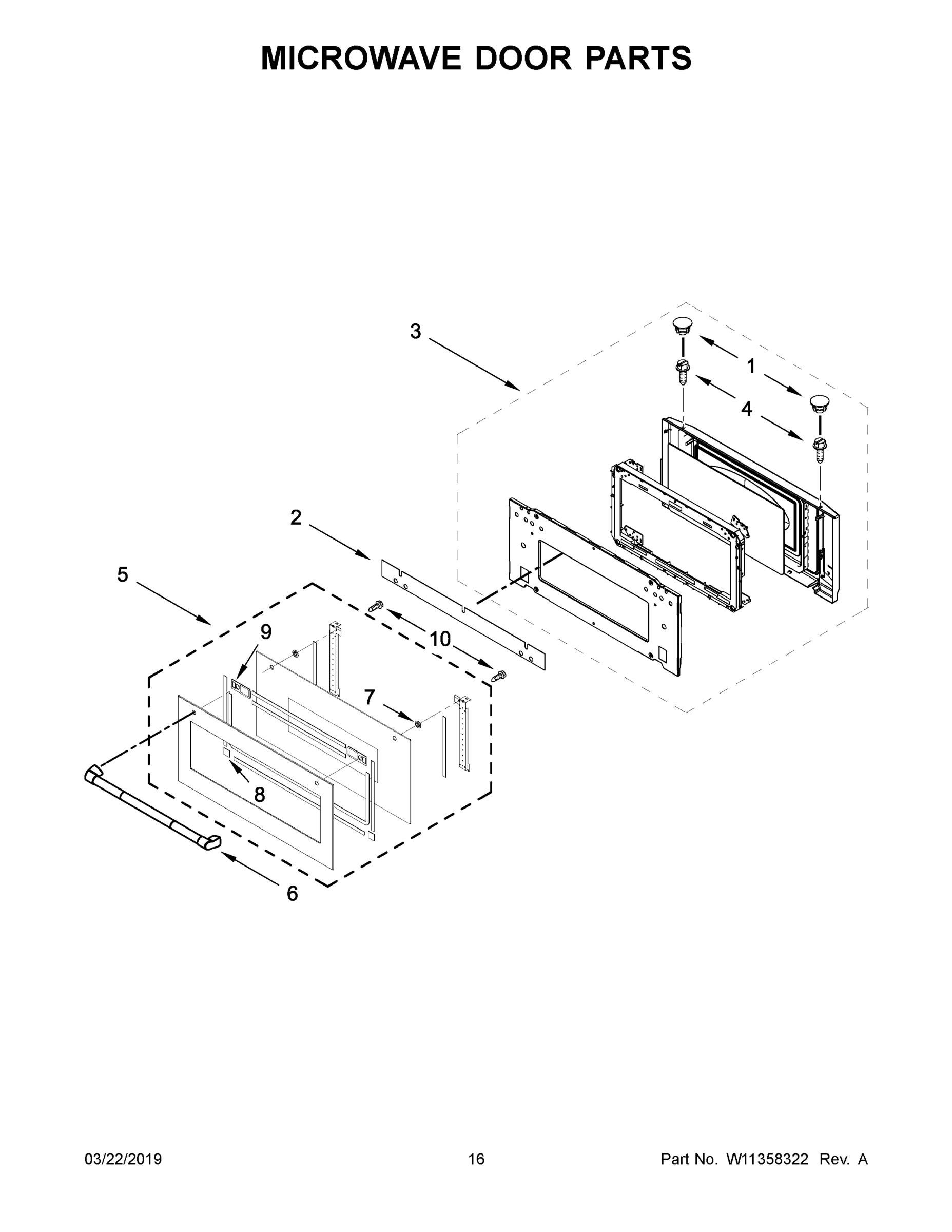 09 - MICROWAVE DOOR PARTS