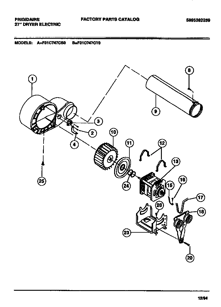 05 - MOTOR, FAN HOUSING, EXHAUST DUCT