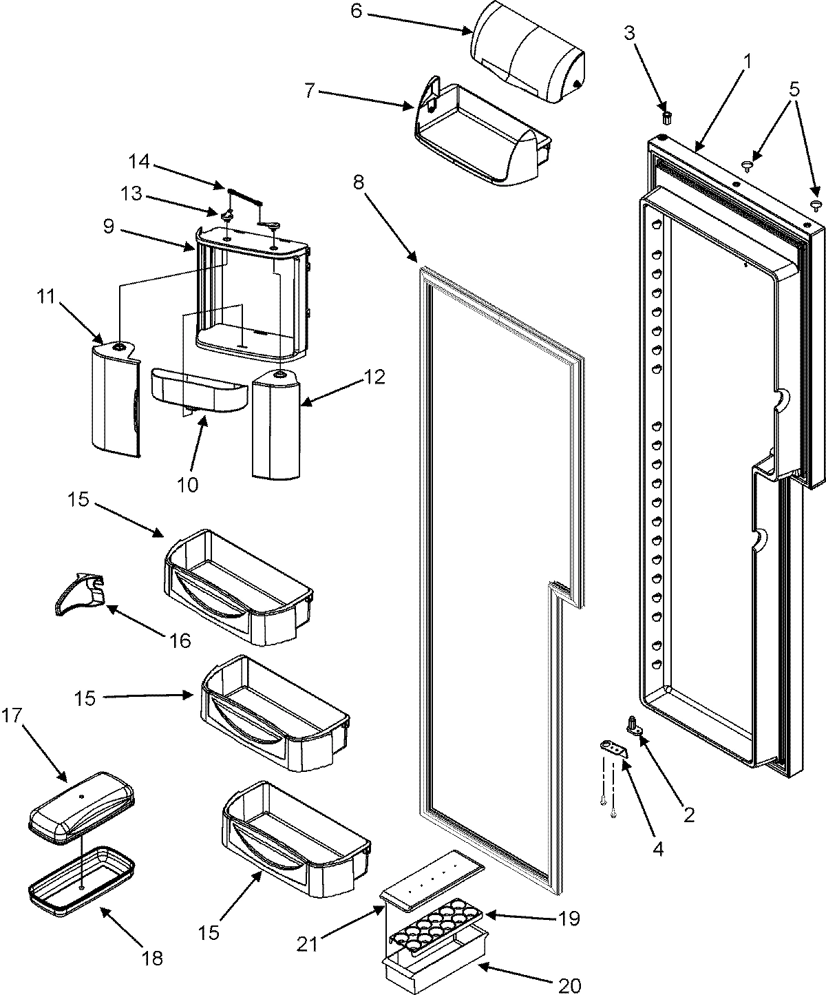 15 - REFRIGERATOR DOOR