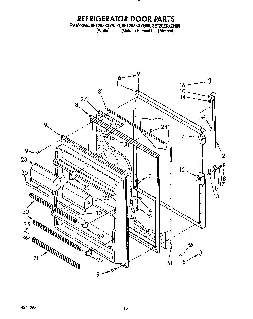 08 - REFRIGERATOR DOOR, LIT/OPTIONAL
