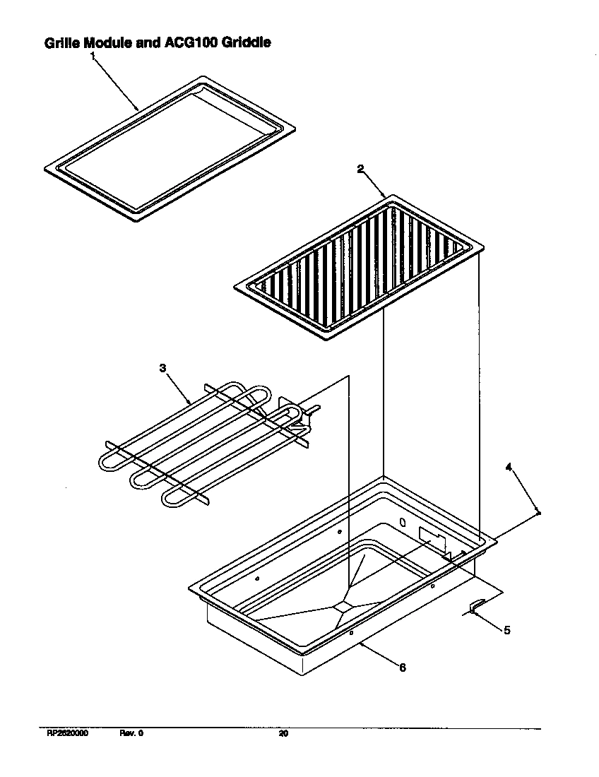 01 - GRILLE MODULE AND ACG100 GRIDDLE