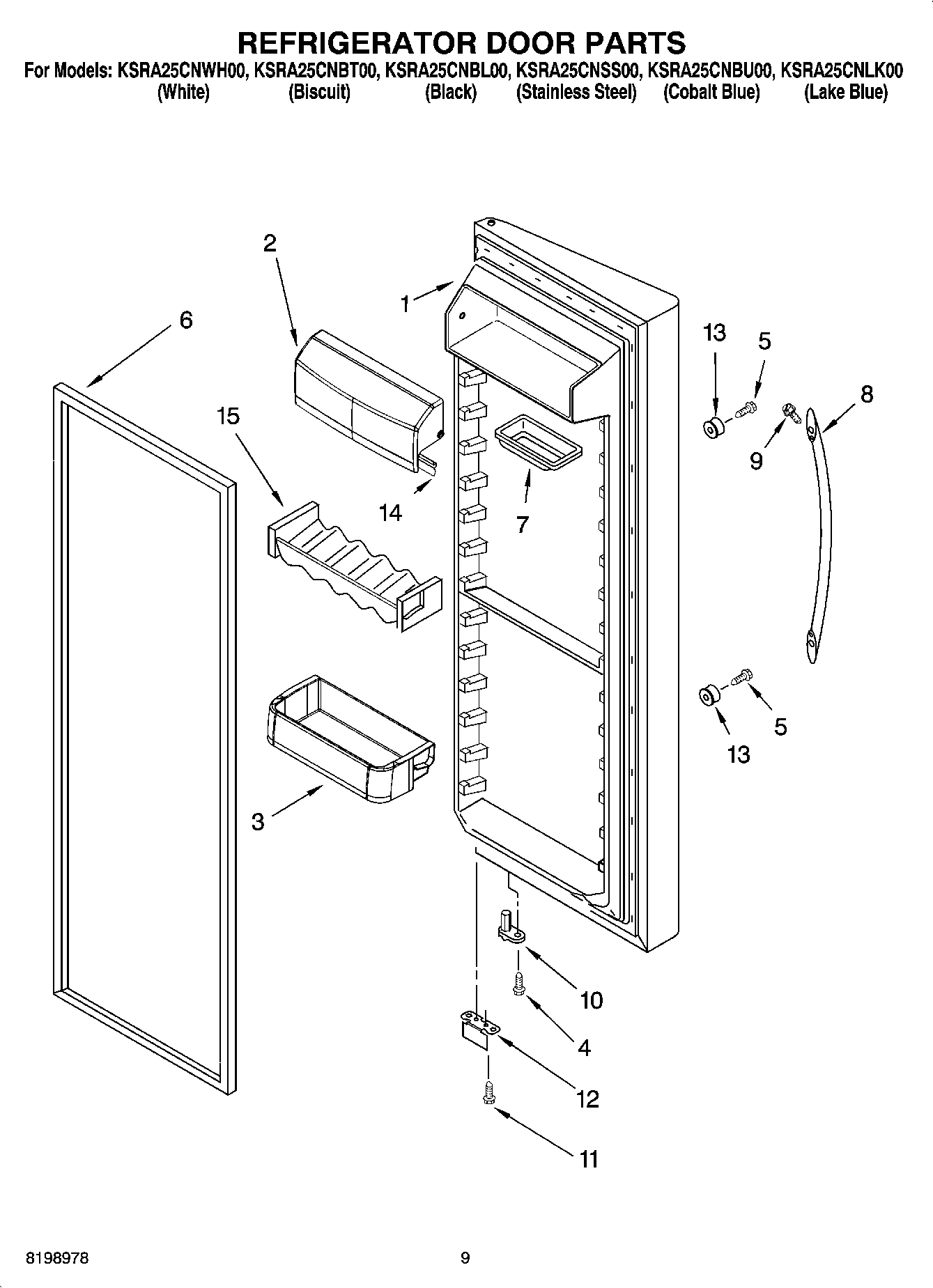 06 - REFRIGERATOR DOOR PARTS