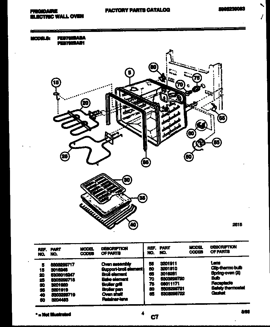 03 - BROILER AND OVEN PARTS