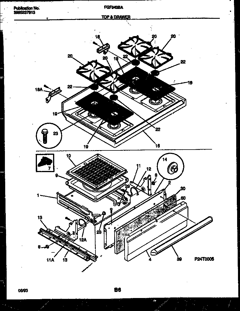 05 - COOKTOP AND BROILER DRAWER PARTS