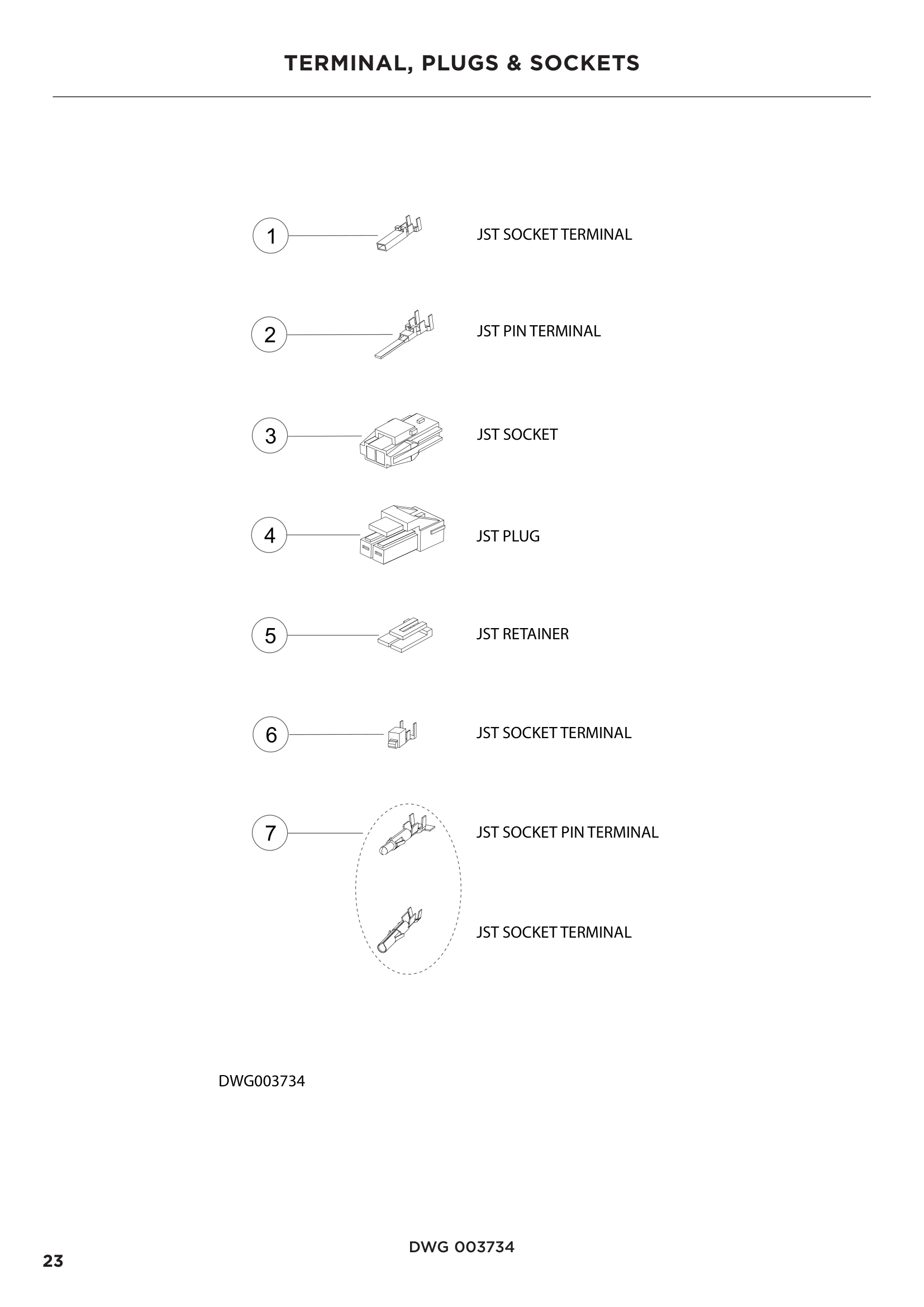 TERMINAL, PLUGS & SOCKETS