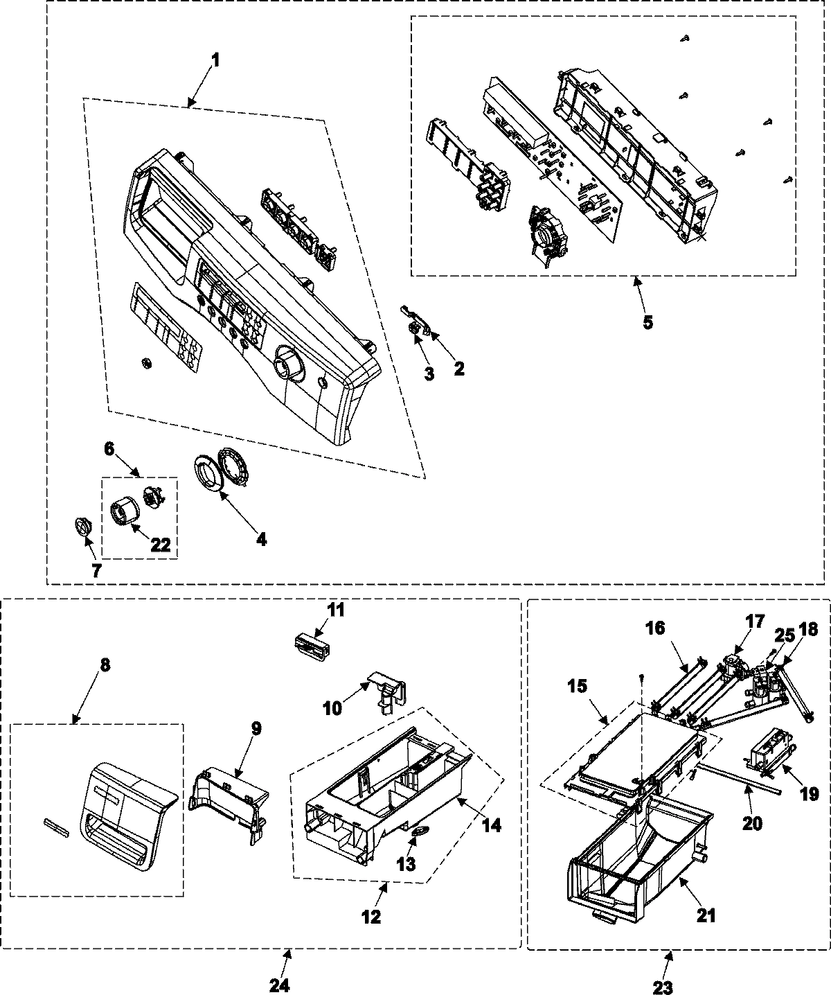 02 - CONTROL PANEL/HOUSING-DRAWER