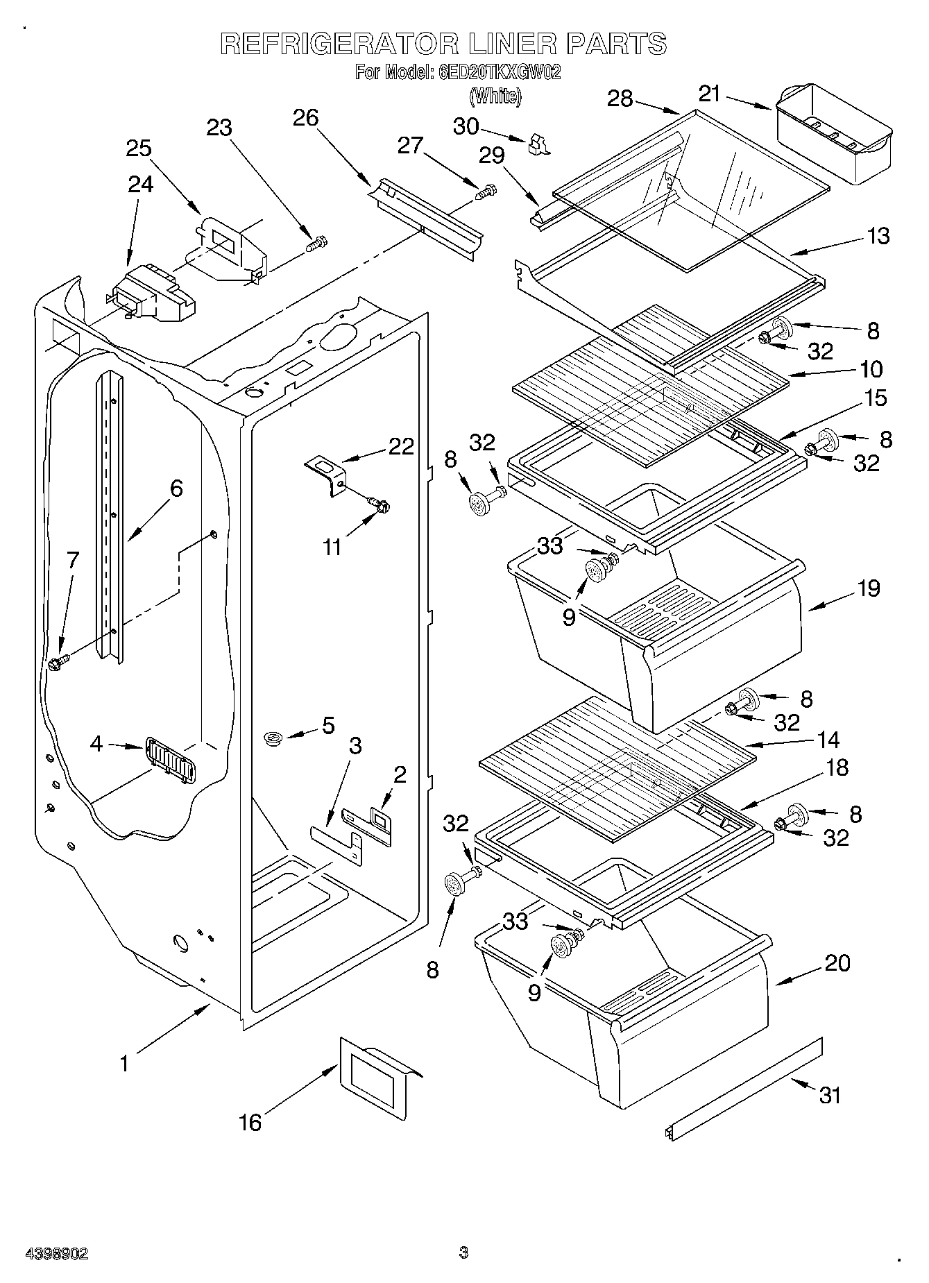 02 - REFRIGERATOR LINER