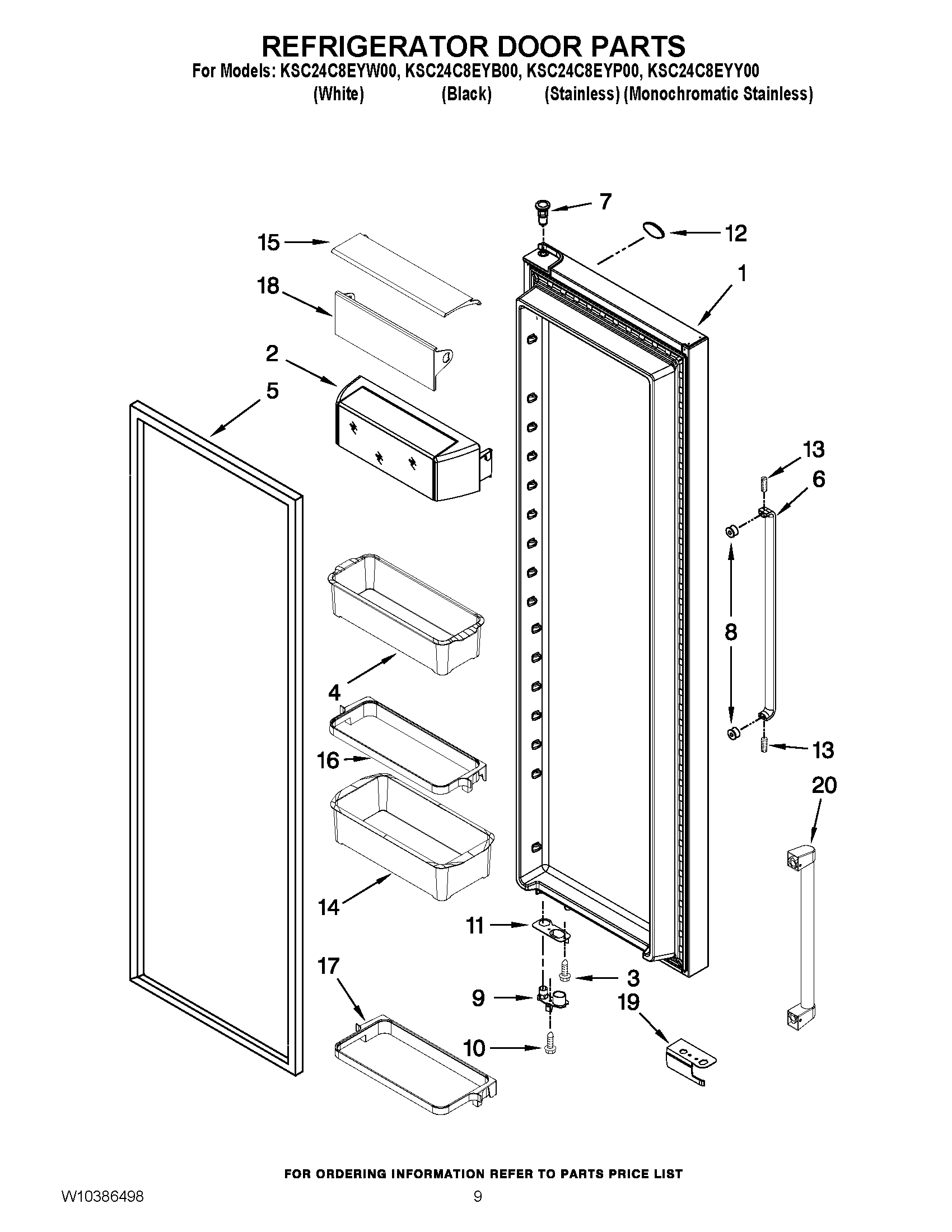 06 - REFRIGERATOR DOOR PARTS