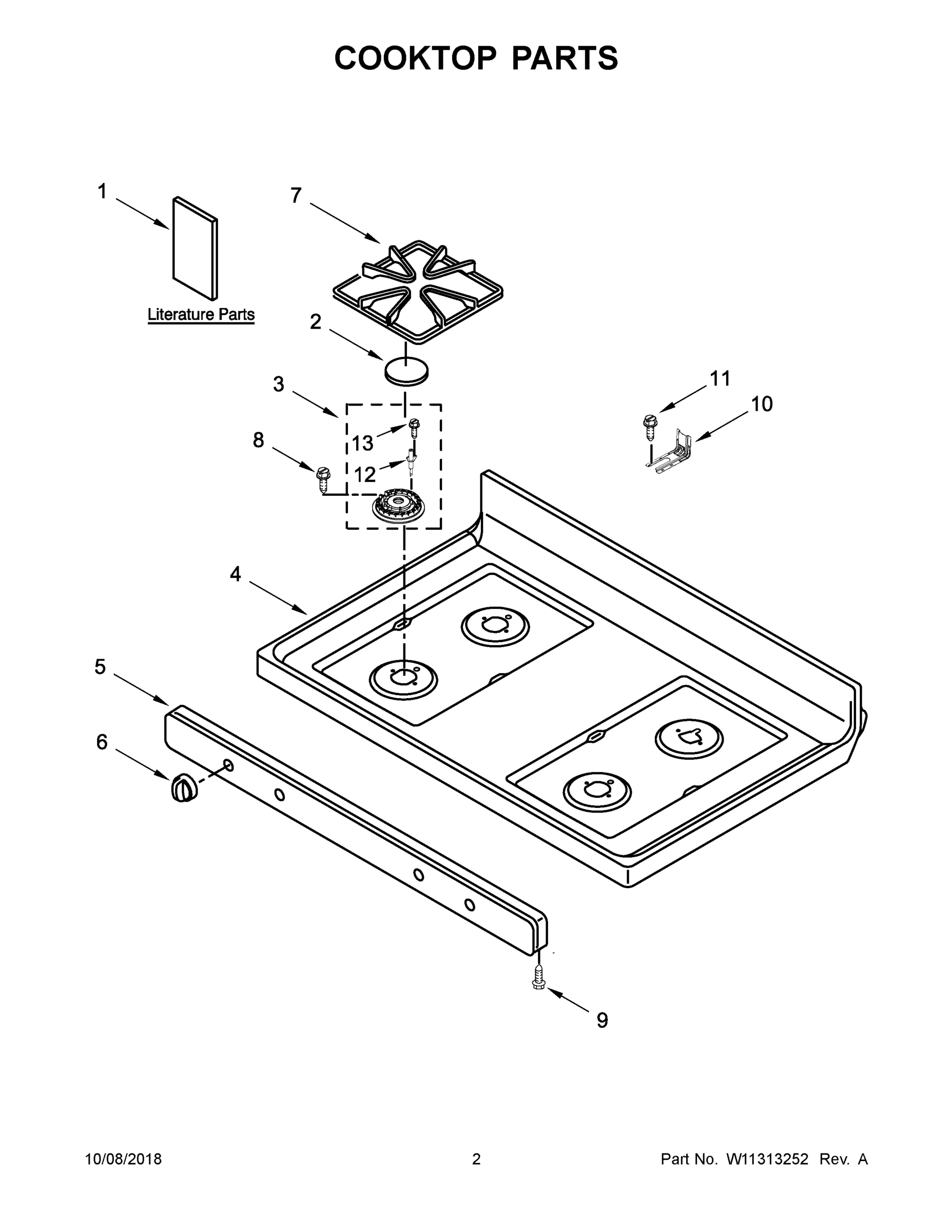 02 - COOKTOP PARTS