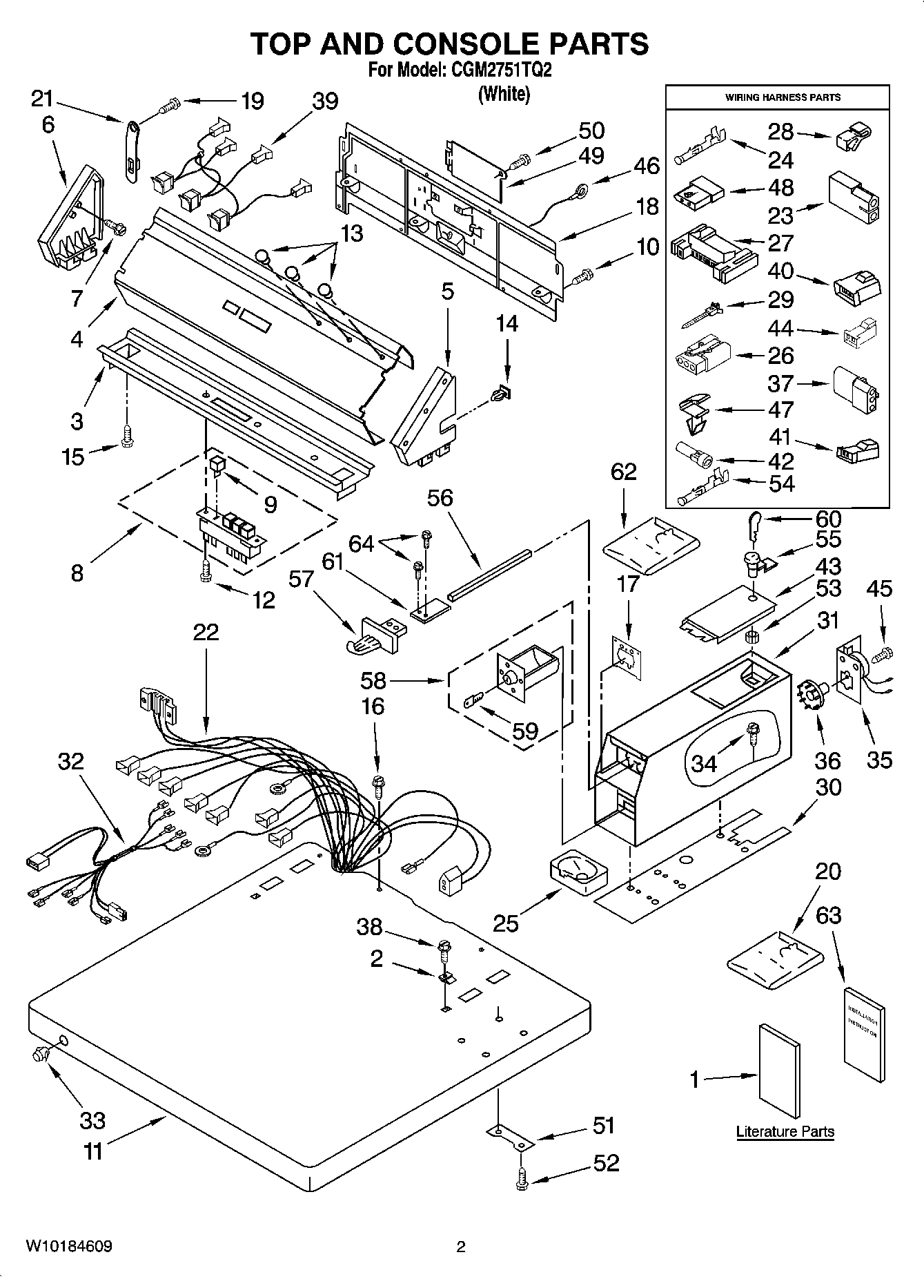 01 - TOP AND CONSOLE PARTS