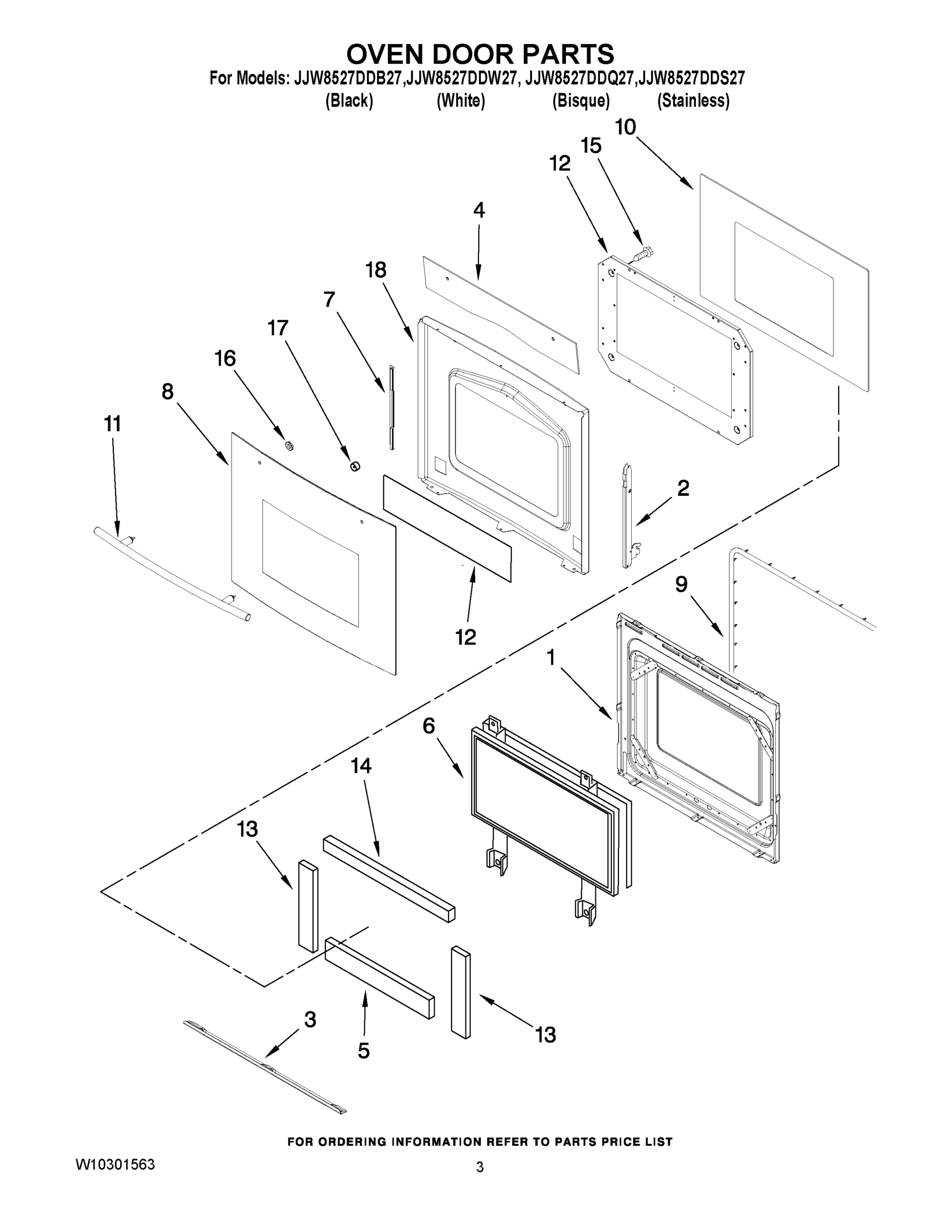 02 - OVEN DOOR PARTS