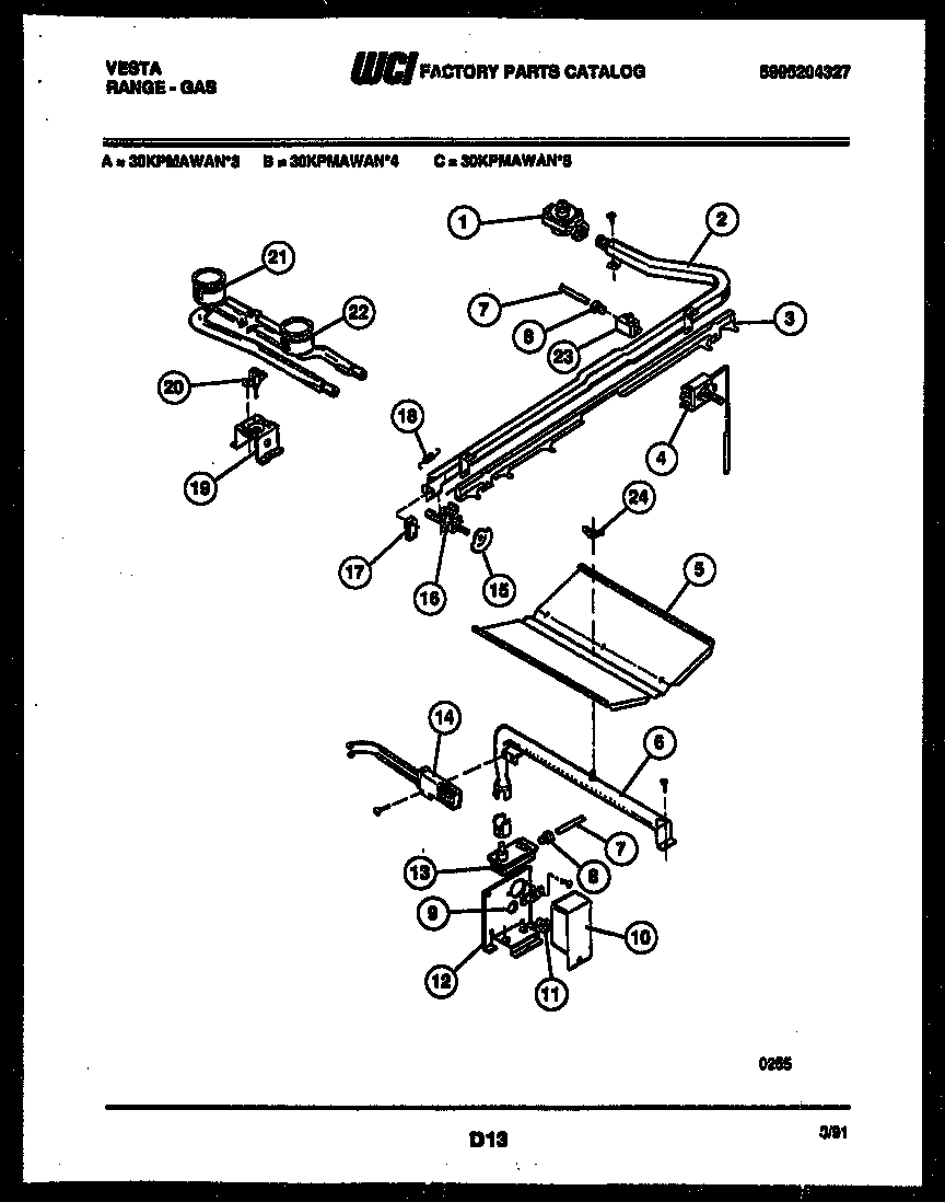 04 - BURNER, MANIFOLD AND GAS CONTROL