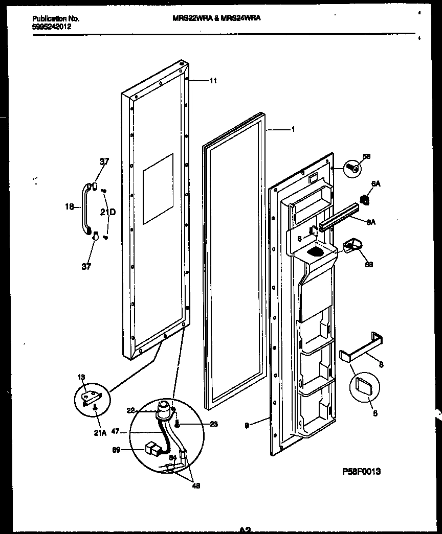 02 - FREEZER DOOR PARTS