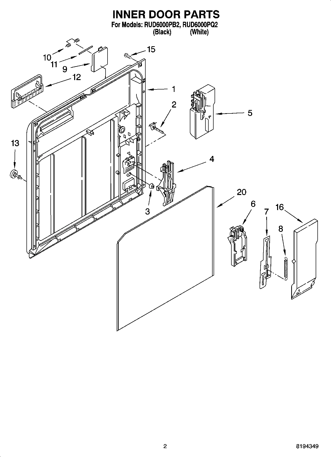 02 - INNER DOOR PARTS