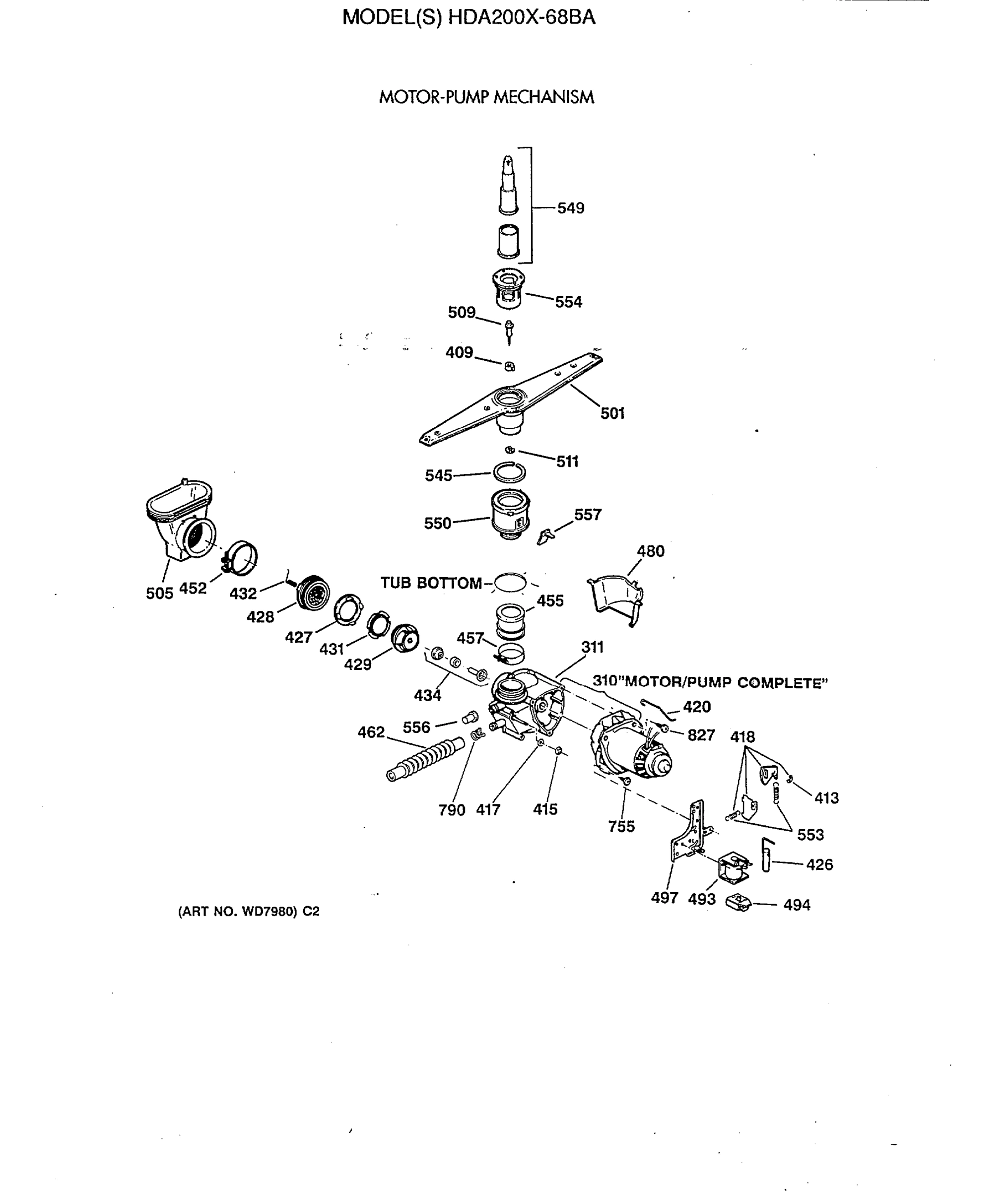 MOTOR-PUMP MECHANISM