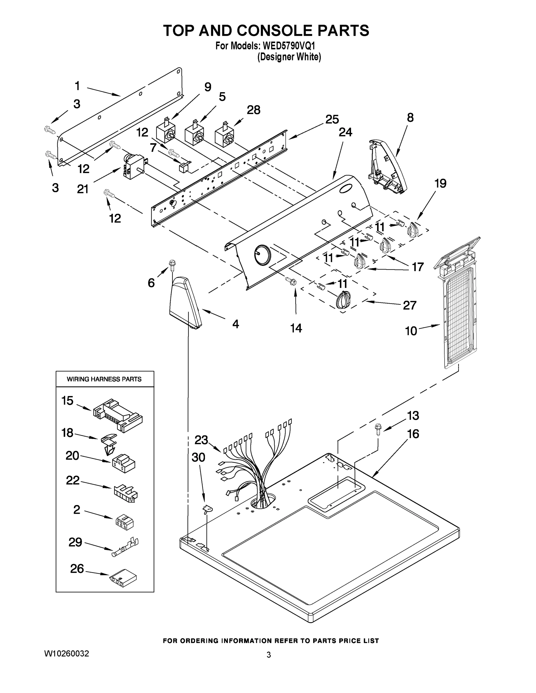 02 - TOP AND CONSOLE PARTS