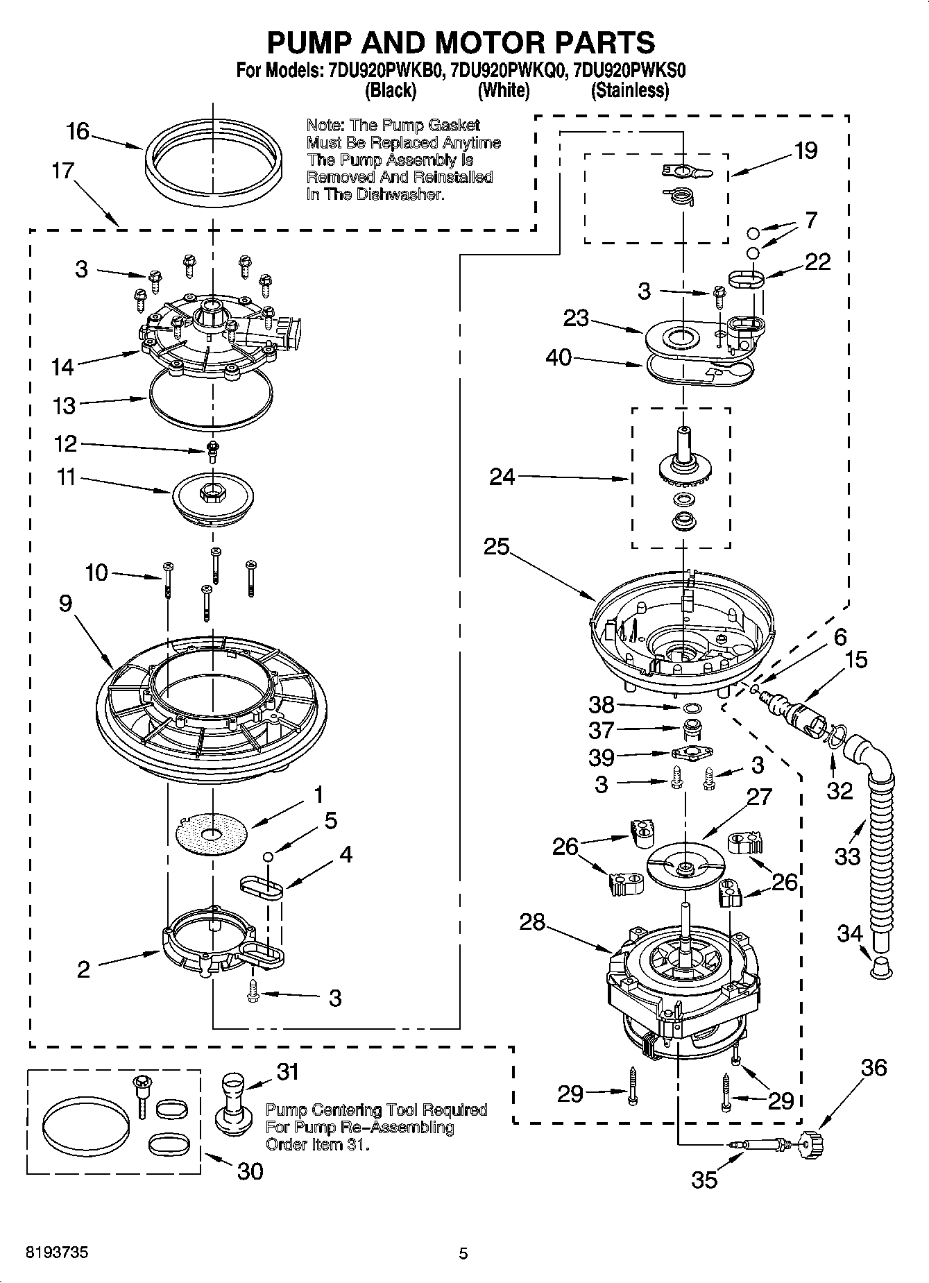 04 - PUMP AND MOTOR PARTS