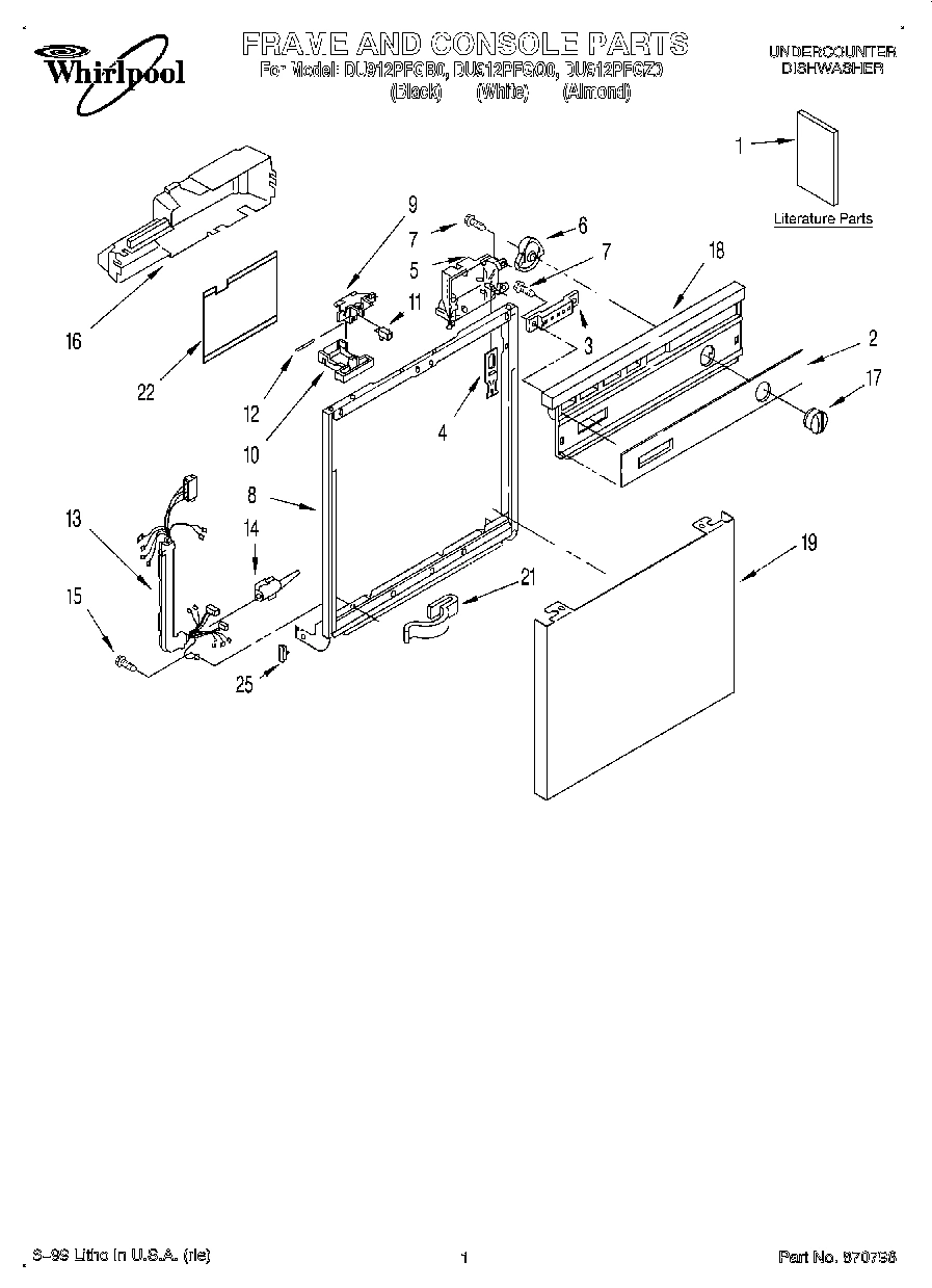 01 - FRAME AND CONSOLE, LITERATURE