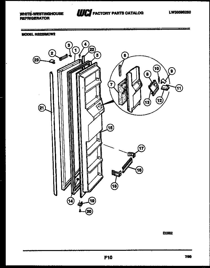02 - FREEZER DOOR PARTS
