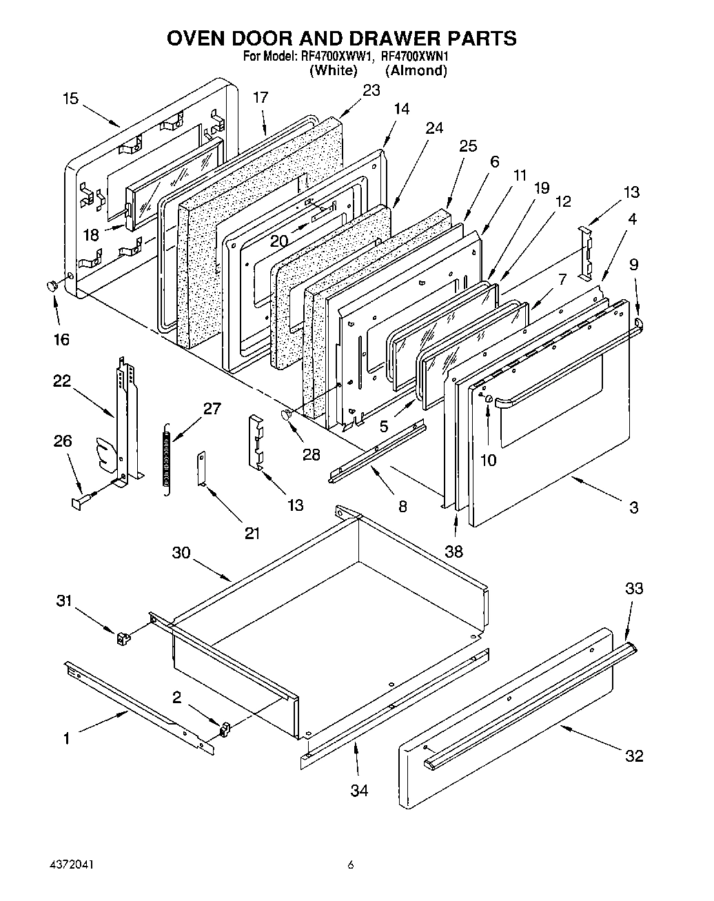 03 - OVEN DOOR AND DRAWER