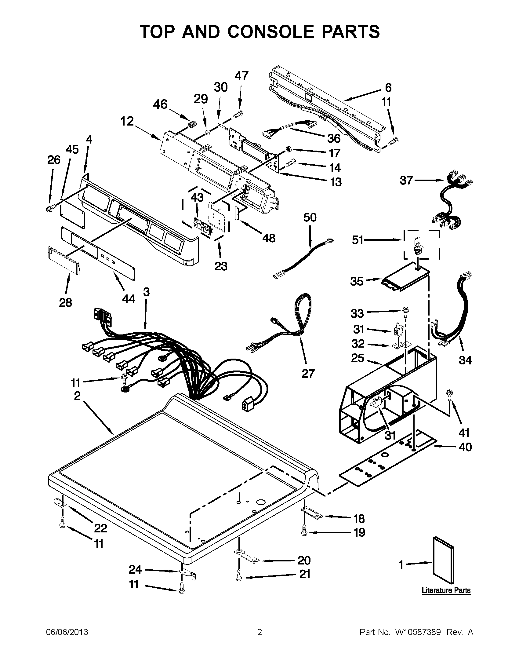01 - TOP AND CONSOLE PARTS