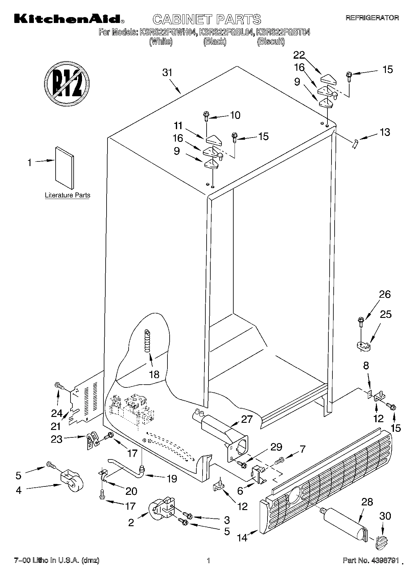 01 - CABINET, LITERATURE