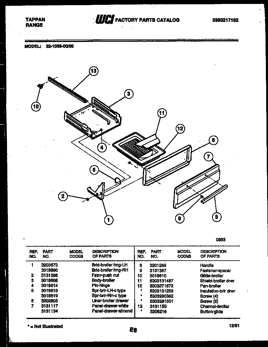 04 - BROILER DRAWER PARTS