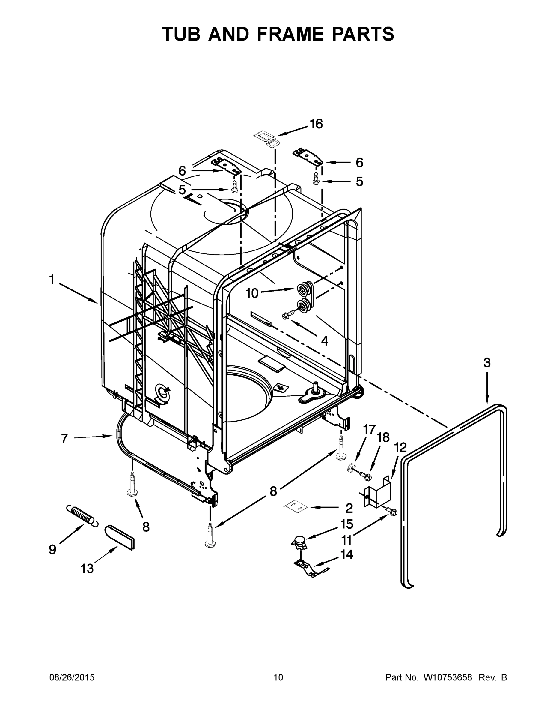 06 - TUB AND FRAME PARTS