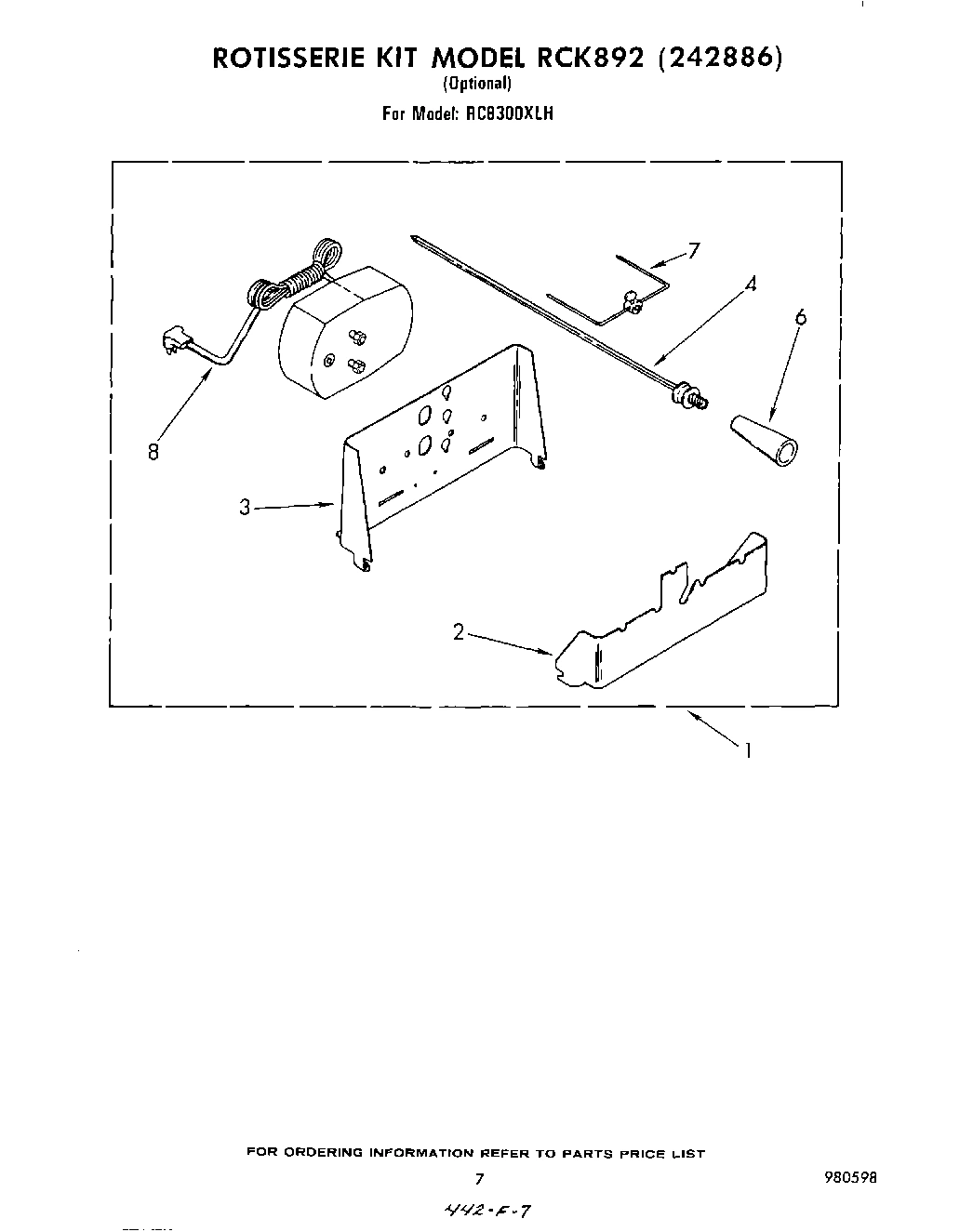 07 - ROTISSERIE KIT RCK 892