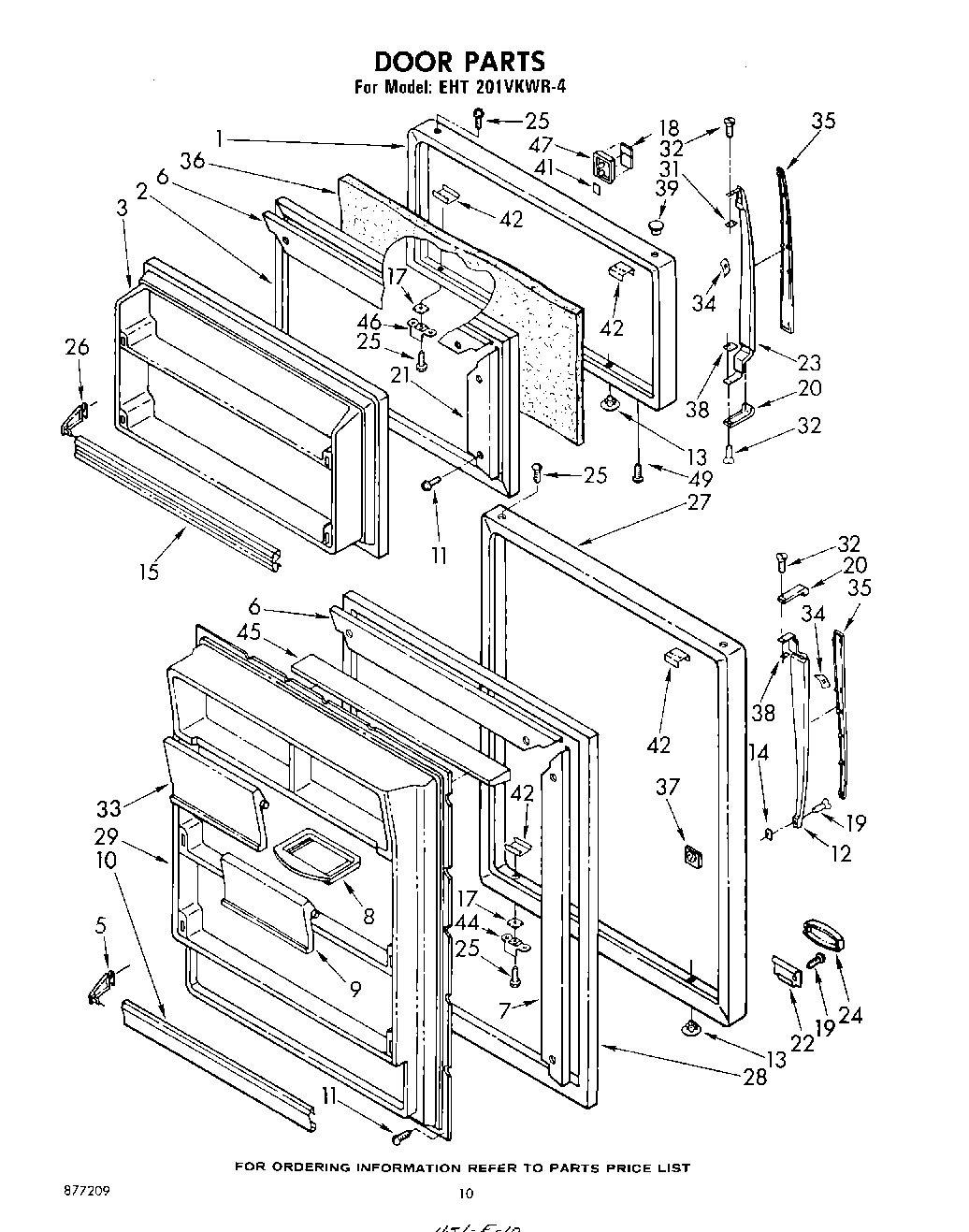 10 - DOOR PARTS, OPTIONAL PARTS (NOT INCLUDED)