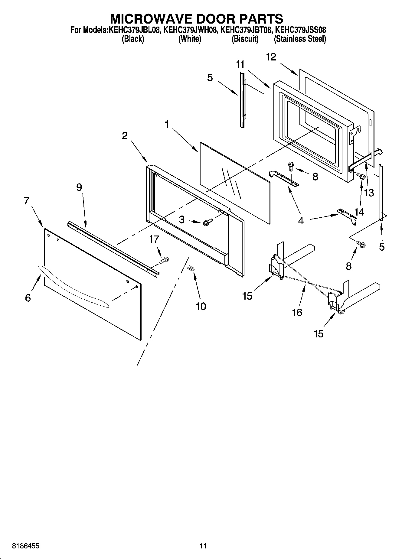 09 - MICROWAVE DOOR PARTS, OPTIONAL PARTS