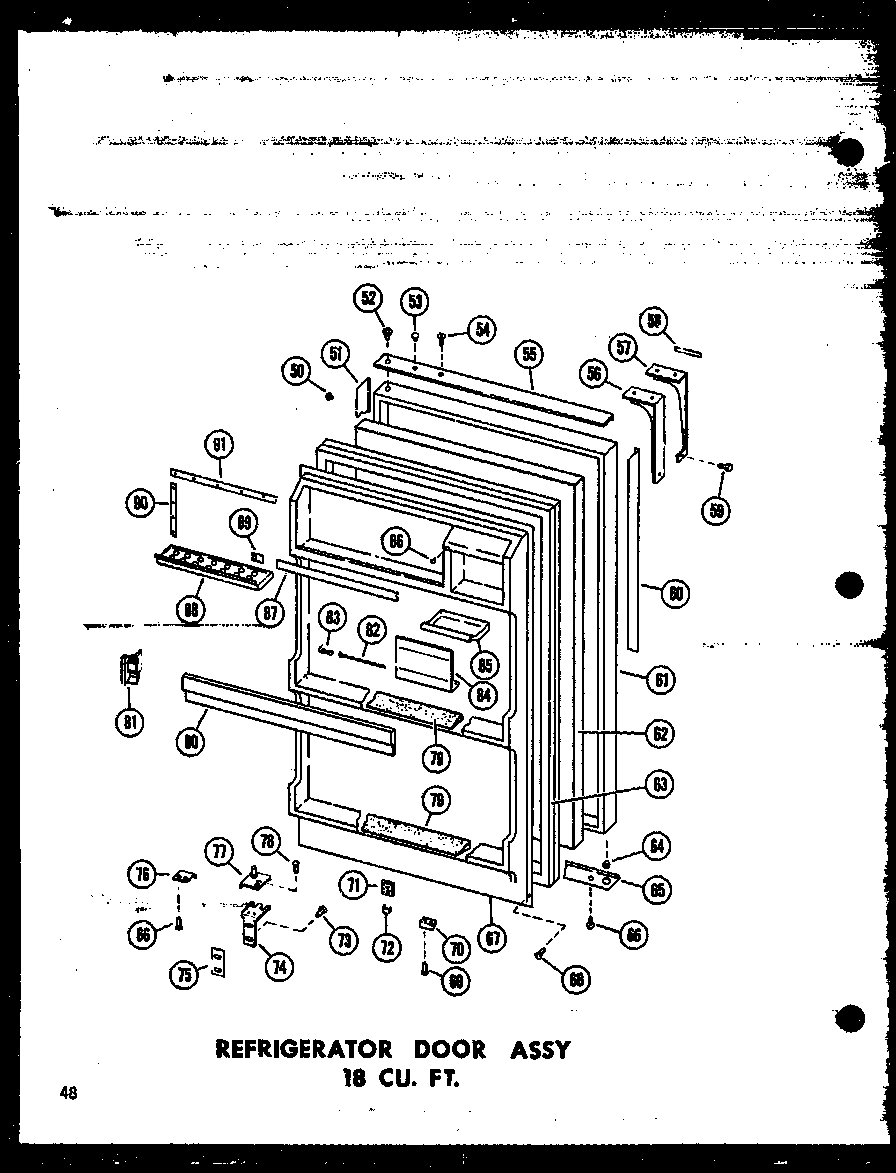 09 - REF DOOR ASSY 18 CU. FT.