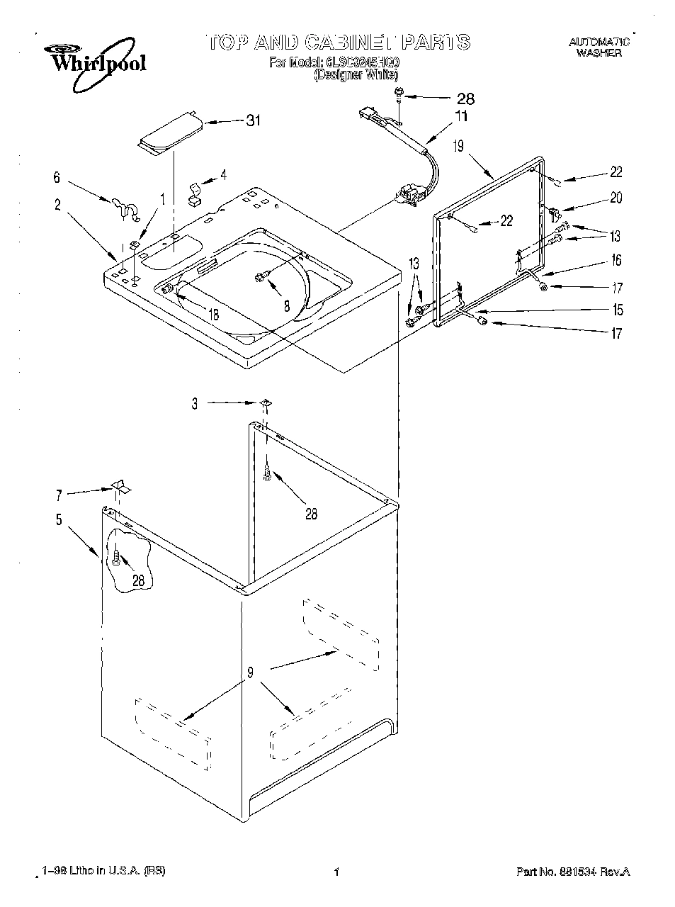 01 - TOP AND CABINET