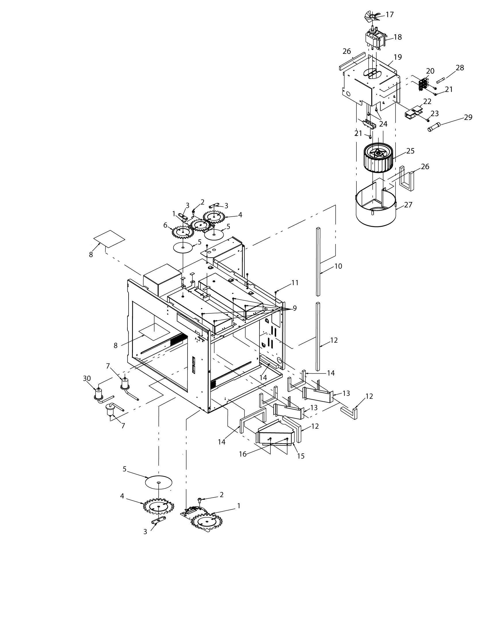 ANTENNAS / BLOWER / FUSE BLOCK / DUCTS