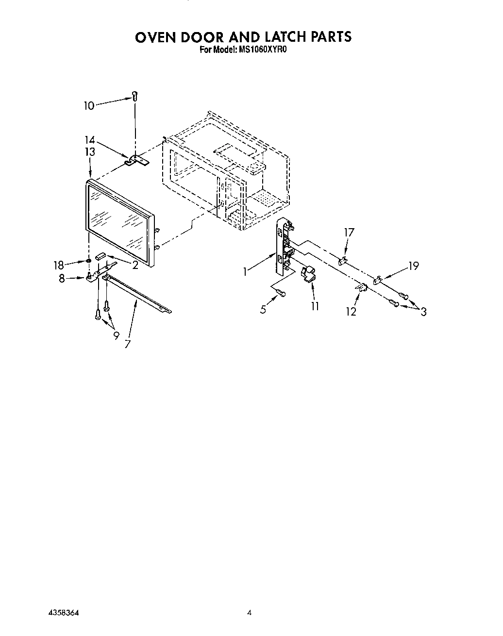 04 - OVEN DOOR AND LATCH