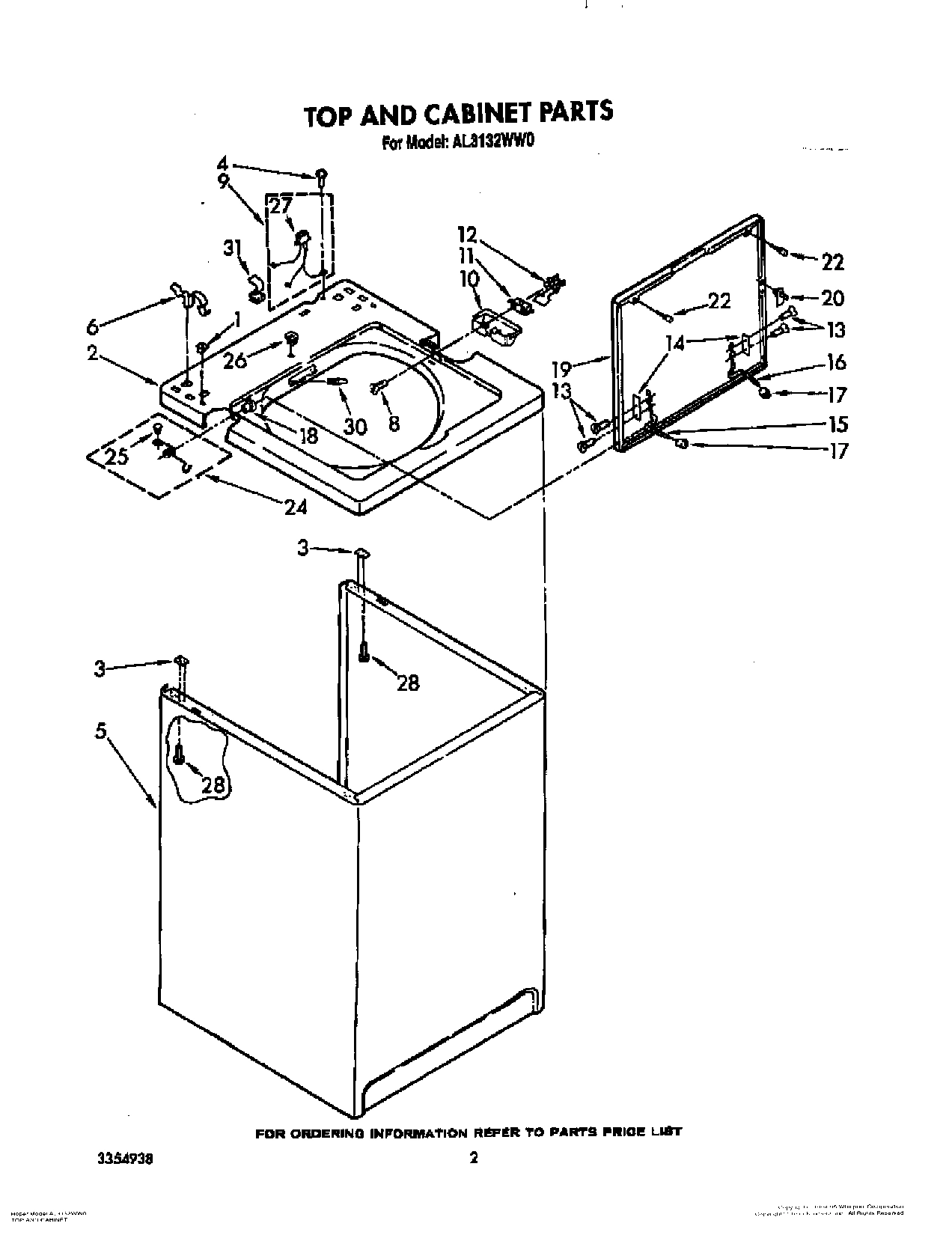 02 - TOP AND CABINET, LIT/OPTIONAL