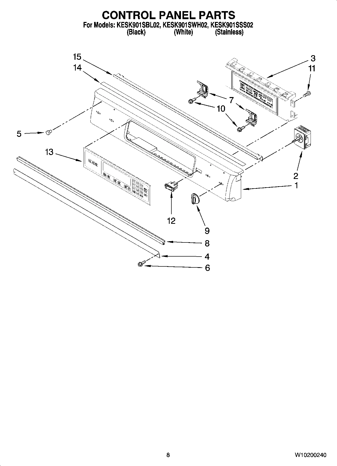 05 - CONTROL PANEL PARTS